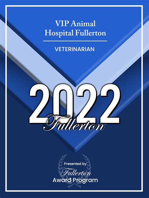 2022 Best of Fullerton Award - VIP Animal Hospital