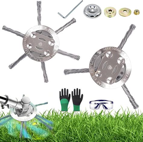Amazon.com: 6 Inch Steel Wire Grass Trimmer Head, Universal Steel Wire ...