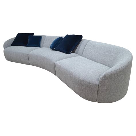 'Cottonflower' Modular Sofa in Torri Lana Quinoa Boucle Fabric For Sale at 1stDibs