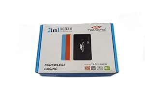 Terabyte Screwless Laptop Casing 2.5" USB 3.0 HDD/SSD Enclosure Case ...