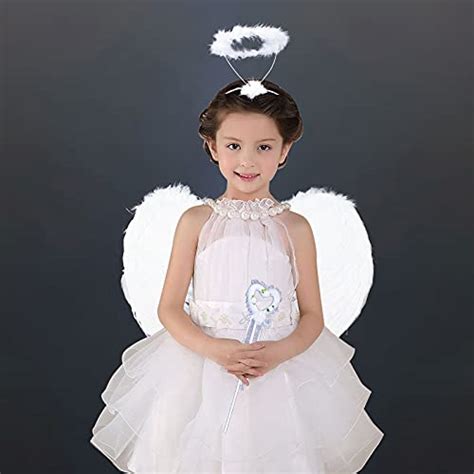 Kids Angel Wings Fairy Set With White Angel Wings Halo | Desertcart INDIA