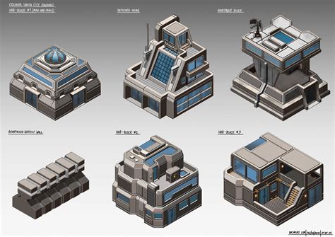 Isometric Game Concepts, Nicholas Lim | Scifi building, Lego ...
