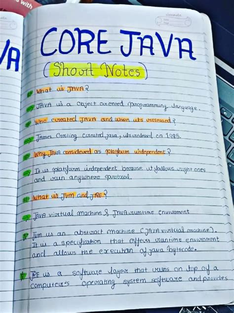 Image result for Java Short Notes