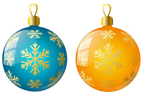 Orange Christmas Ornaments