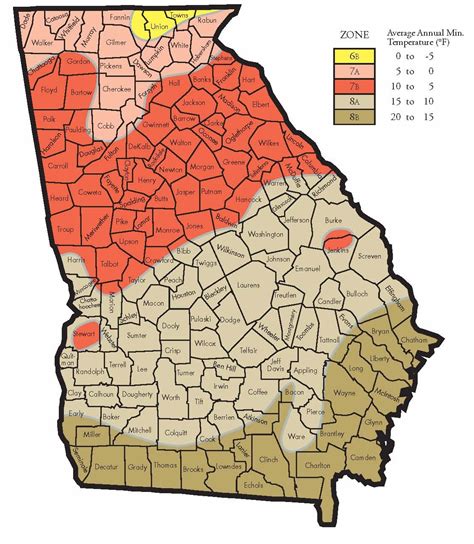 Understanding The USDA Plant Hardiness Zone Map For Georgia - Sundance ...