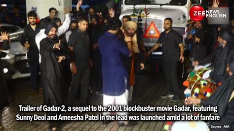 Gadar-2: Cast And Crew Attend The Premiere Of The Film's Trailer | Zee News