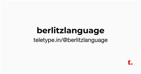 @berlitzlanguage — Teletype