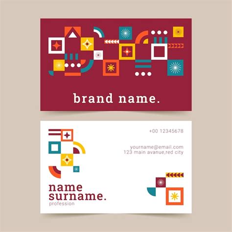 Business Card Design Vector 的图像结果