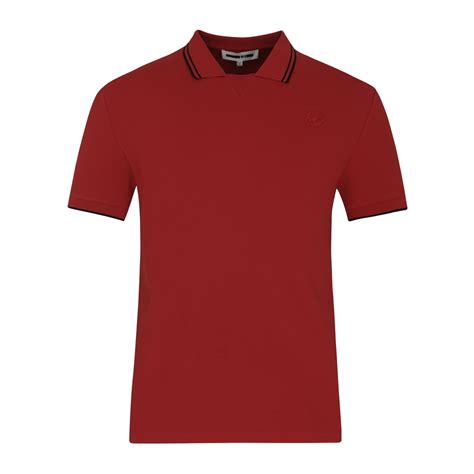 Buy MCQ Alexander McQueen Red Solid Polo Online - 477746 | The Collective