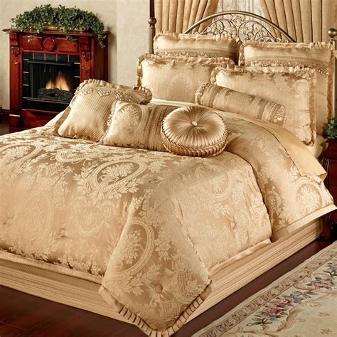 Corsica Gold Comforter Bedding | Bed linens luxury, Bedroom comforter ...