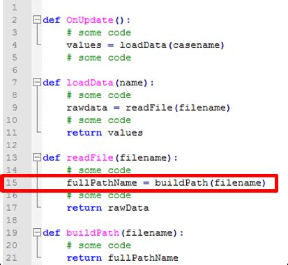 Using the Call Stack Tab