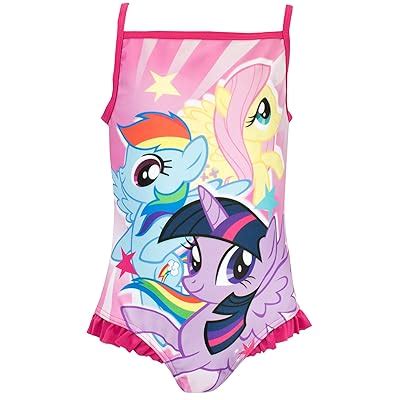 Buy My Little Pony Girls Rainbow Dash & Fluttershy Swimsuit Online at ...