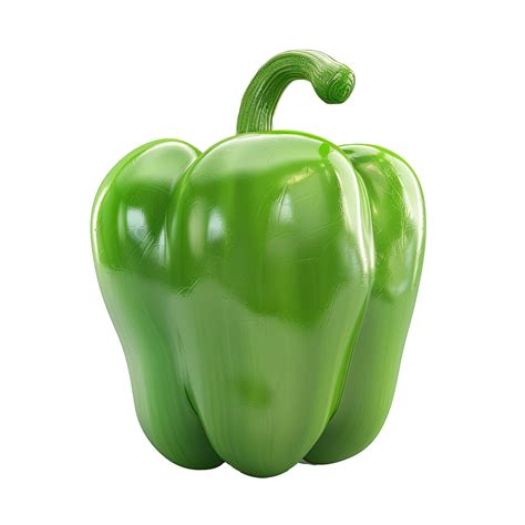 A Vibrant Green Bell Pepper 49135773 PNG