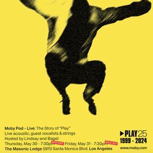 Moby Pod Live - The Story of ‘Play’ - Live acoustic, guest vocalists ...