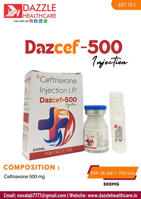 Top Ceftriaxone Injection Brands in India