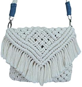 Generic Looks Hand Work Women's Handmade Macrame Crossbody Sling Bags ...
