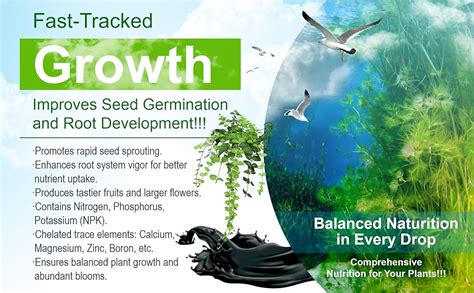 Go Garden Seaweed Liquid Concentrate Organic Fertilizer for Plant and ...