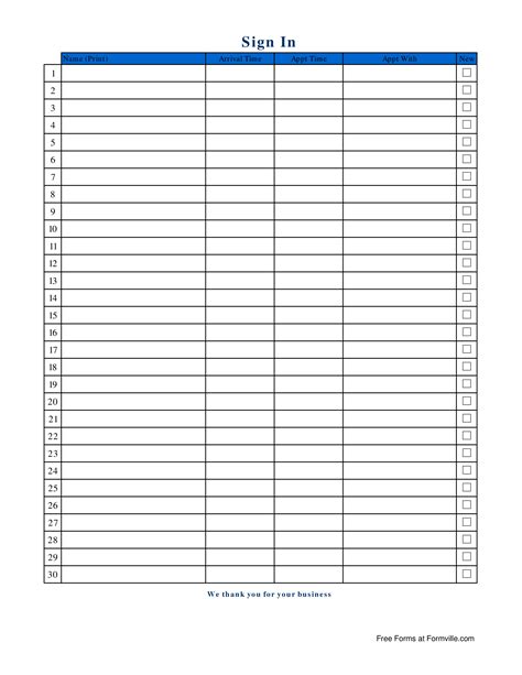 Sign In Sheet Templates - Employee Onboarding Template