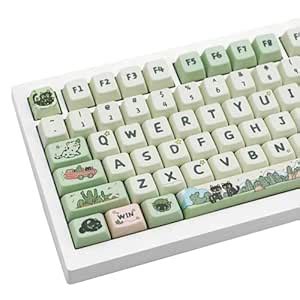 Amazon.in: Buy KUMIEKEY PBT Keycaps MDA Profile 138 Keys Keycaps Cute ...