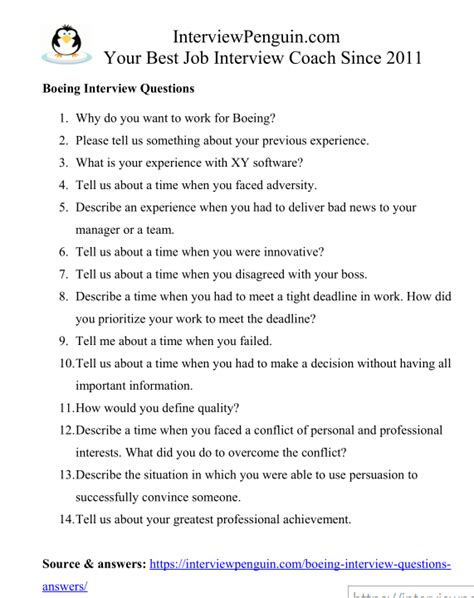 Image result for Boeing Structured Interview Questions Answers