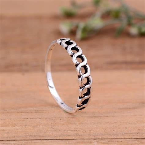 Buy 925 Sterling Silver Ring, Oxidised Ring, Daily Wear Ring for Midi ...
