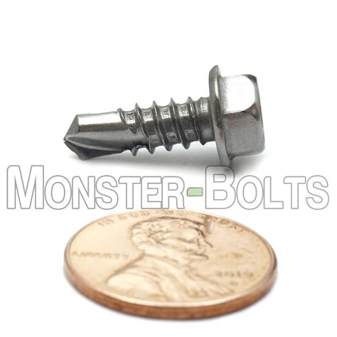 #12-14 HWH Self-Drilling Screws (#3) – Hardened 410 Stainless (Bulk)