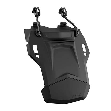 Flipable snowflap on the Lynx Commander RE snowmobile