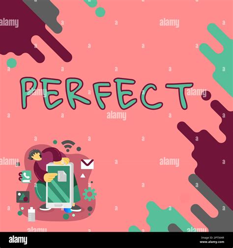 Conceptual caption Perfect, Business overview complete without defects ...