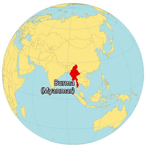 Burma Map (Myanmar Map) - GIS Geography