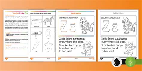 Phonics Canada: The Letter Z - Z Sound Words - Twinkl