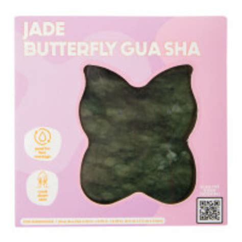 Butterfly Gua Sha Facial Stone 2.56 x 2.95 Inch - Jade (1 each ...