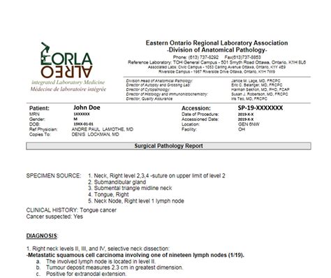 Pathology Report