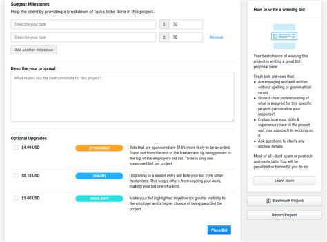 Reporting a project | General | Freelancer Support