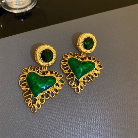 Kemei Heart Drop Earrings – Mysa Jewels