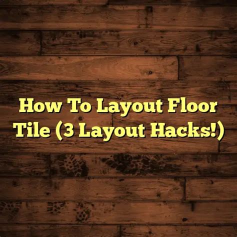 How to Layout Tile 的图像结果