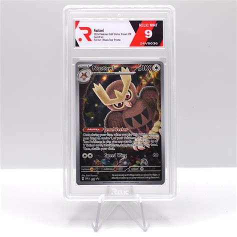 Noctowl - 2024 Pok?mon S&V Stellar Crown ETB - Graded Card