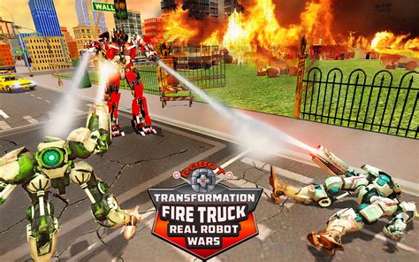 Robot Transformation Fire Truck: Real Robot Wars - App on Amazon Appstore