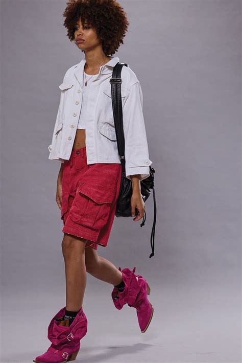 MULTI POCKET BAGGY SHORT - VIVID RED – R13