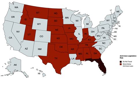 May Anti-Trans Legislative Risk Map - by Erin Reed