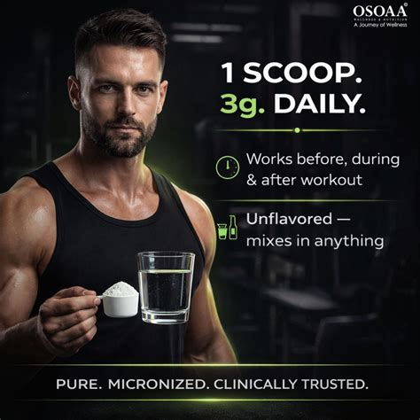 OSOAA Creapure® German Certified Creatine Monohydrate (Unflavored) – Osoaa