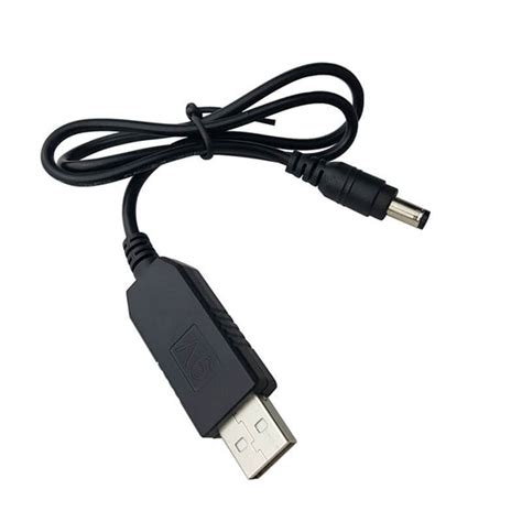 USB to DC Plug Converter Wire Cable 5.5x2.1mm