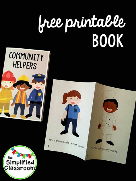 Community Helpers Easy Reader Freebie! - The Simplified Classroom