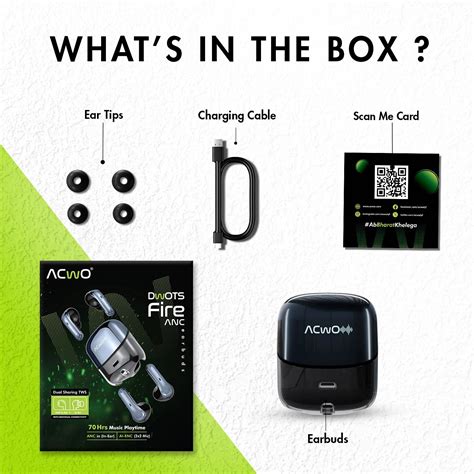 DwOTS Fire ANC+ENC 4 in 1 TWS Earbuds | In-Ear & Half In-Ear | Unique ...