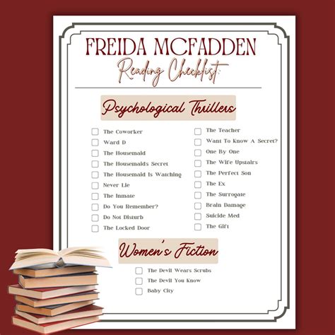 Freida Mcfadden Books In Order Printable List | dev.onallcylinders.com