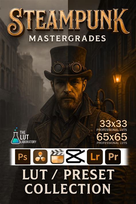 Steampunk Mastergrades LUT Preset Collection | Cinematic Color Grading ...
