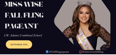 Miss Wise Fall Fling 2023 Pageant, J.W. Adams Combined, Pound, 30 ...