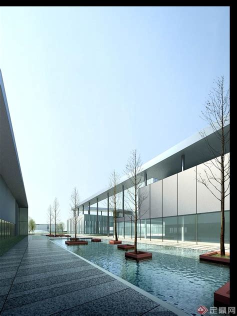 新中式示范区景观 跌水景墙 水景 庭院景观 叠水水景SU模型 庭院景观SU模型