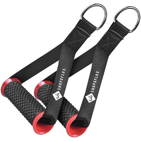 Heavy Duty Gym Handles with ABS Cores & D-Rings for Cable Machines ...