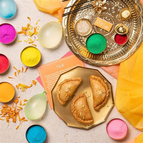 All That's Puja Holi Celebration Puja Samagri Kit with 8 Items in a Box ...