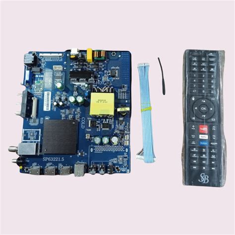 Smart TV Android Motherboard SP63221.5 for 43-50 Inch 4K TVs + Remote ...